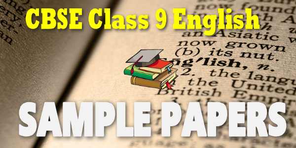 class 9 English Sample Paper 2022-23