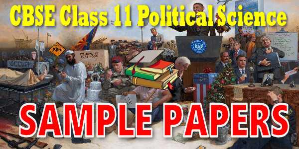 CBSE class 11 Political Science Sample paper